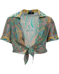 Etro - Silk Top For - Lyst