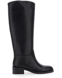 Jeffrey Campbell - Knee High Leather Boots With Block Heel - Lyst