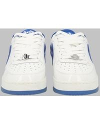 A Bathing Ape - Low-Top Leather Sneakers With Vibrant Accents - Lyst