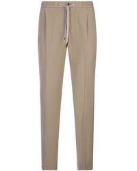 PT Torino - Linen Blend Soft Fit Trousers - Lyst