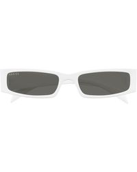 Gucci - Rectangular Frame Sunglasses - Lyst