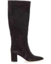 Twinset - Knee High Boots With Back Logo Detail - Lyst