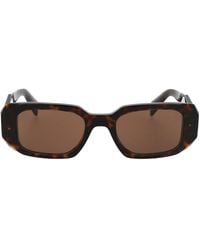 Prada - Pr 17ws Rectangle-frame Acetate Sunglasses - Lyst