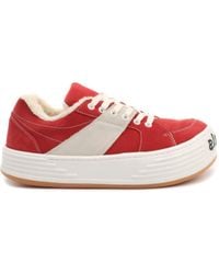 Palm Angels - Suede Logo Sneakers - Lyst