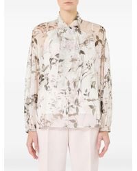 Max Mara - Blouse Maxmara Studio Silk; Top: Nylon Blouses - Lyst
