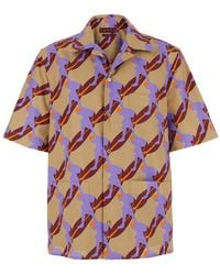Gucci - Bowling Shirt With Cuban Collar And All-Over Print - Lyst