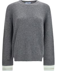 Prada - Crewneck Wool Sweater - Lyst