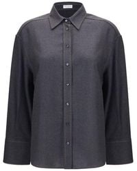 Brunello Cucinelli - Gray Wool Oves Aries Dress Shirt - Lyst