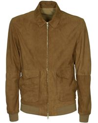 DFOUR® - Patched Pocket Zipped Velvet Jacket - Lyst