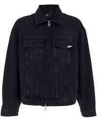 Represent - Jacket With Classic Collar And Logo Patch On The Pocket - Lyst