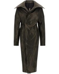 Rick Owens - 'Dracucollar Belted' Coat - Lyst