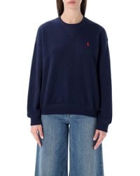 Polo Ralph Lauren - Polo Ralph Lauren Cotton Fleece Crewneck Sweatshirt - Lyst