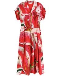 Tory Burch - Dress With Print - Lyst