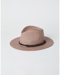 Brunello Cucinelli - Woven Fedora Hat - Lyst