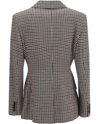 Max Mara - Blazer Eccelso Houndstooth Viscose Jacket - Lyst