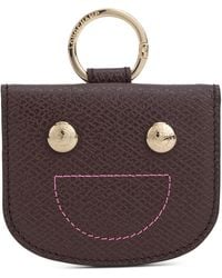 Longchamp - Card Holder With Ring Leather Cowhide Wallets & Purses - Lyst
