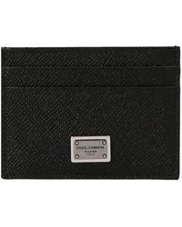 Dolce & Gabbana - Dolce & Gabbana Dauphine Leather Card Case - Lyst