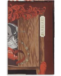 Burberry - Silk Wardrobe Print Scarf - Lyst