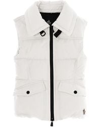Moncler - Hallaine Vest Polyester Waistcoats & Gilets - Lyst