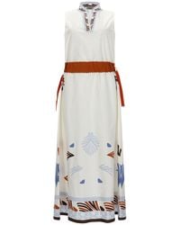Herno - Midi Dress With Print Cotton - Lyst