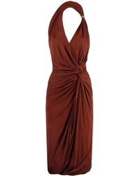 Bottega Veneta - Draped Jersey Dress - Lyst
