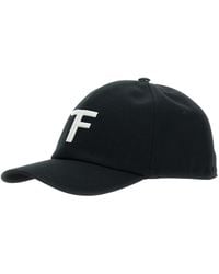 Tom Ford - Baseball Cap With Logo Embroidery On The Front And Logo Lettering On The Rear - Lyst