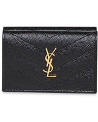 Saint Laurent - Cassandre Origami Tiny Wallet - Lyst