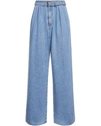 Dries Van Noten - Denim Belted Wide-Leg Jeans - Lyst