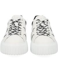 Hogan - H-Stripes Sneaker Calfskin Trainers - Lyst