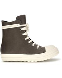 Rick Owens - Tower Sneaks Leather Sneakers - Lyst