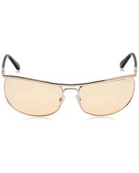Tom Ford - Sunglasses Rectangle Full Rim, Shiny Rose Frame And Lens Ft041828E - Lyst