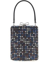 Self-Portrait - 'Multi Crystal Chainmail' Mini Handbag - Lyst