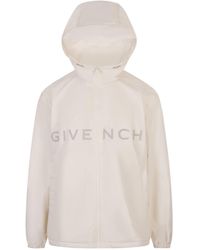 Givenchy - Off Technical Fabric Windbreaker Jacket - Lyst