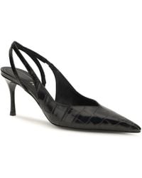 Ferragamo - Slingback Pumps Crocodile-Effect Leather Calf - Lyst