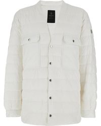 Rick Owens - Down Jacket With Logo Patch On The Sleeve And Snap Buttons - Lyst