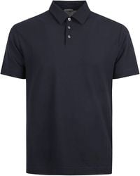 Zanone - Regular Plain Polo Shirt - Lyst