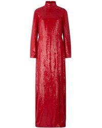 Valentino Garavani - Elegant Long Dress With Long Sleeves - Lyst