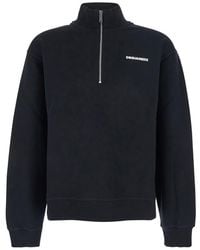 DSquared² - High Neck Sweatshirt With Lettering Logo On The Front - Lyst