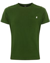 K-Way - T-Shirt With Rubber Logo - Lyst