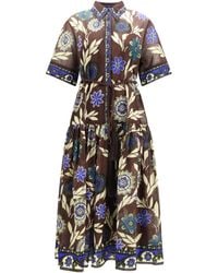 ALÉMAIS - Jasper Shirtdress Cotton; Silk Dress - Lyst