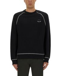 Paul Smith - Ps Happy Embroidered Sweatshirt - Lyst