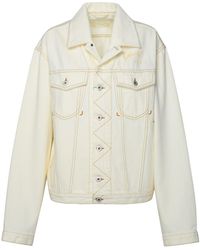 KENZO - Ivory Cotton Jacket - Lyst