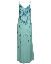 Amen - Sequin Embroidered Long Dress - Lyst