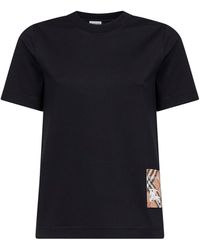 Burberry - Cotton T-Shirt - Lyst