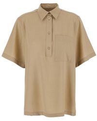 TOTEME - Polo Shirt Fluid Viscose Blouses - Lyst