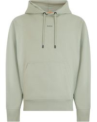 BOSS - Cotton Hoodie Jumpers - Lyst