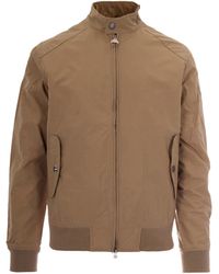 Barbour - Zip Front Bomber Jacket - Lyst