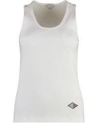 Bottega Veneta - Cotton Tank Top — Vests & Tops - Lyst