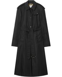 Burberry - Long Nylon Hooded Car Coat - Lyst