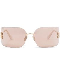 Miu Miu - Runway Square-Frame Sunglasses - Lyst
